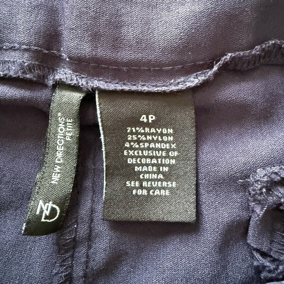 New Directions Dark Gray Pants - Picture 2 of 3